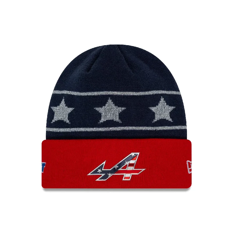 Alpine Racing Vegas Race Special Navy Cuff Knit Beanie Hat