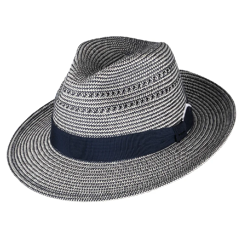 Bailey Hats Eli Fedora Hat - Navy-Cream