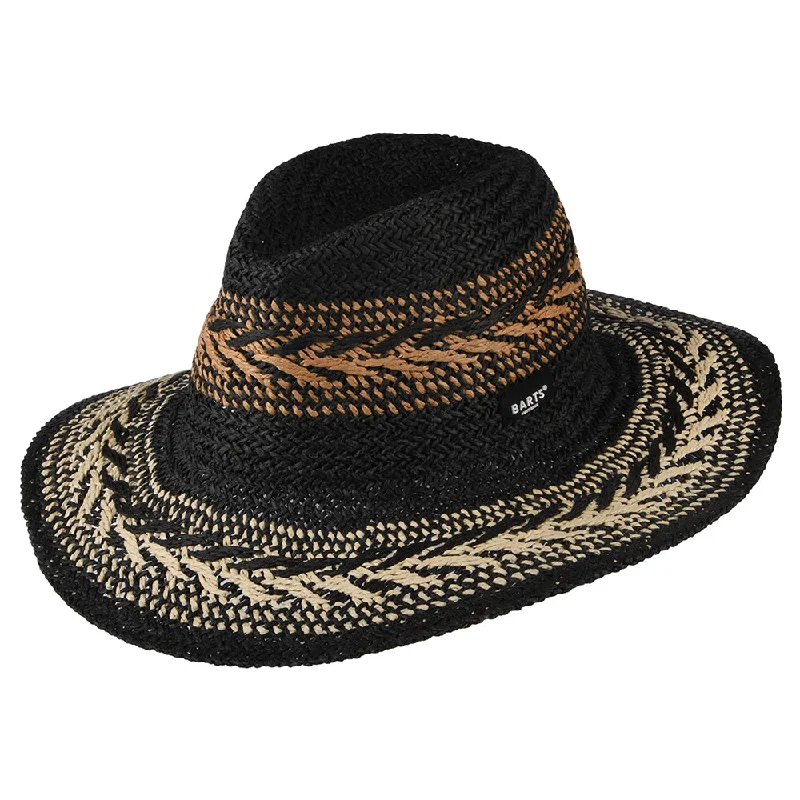 Barts Hats Caledona Summer Fedora Hat - Black