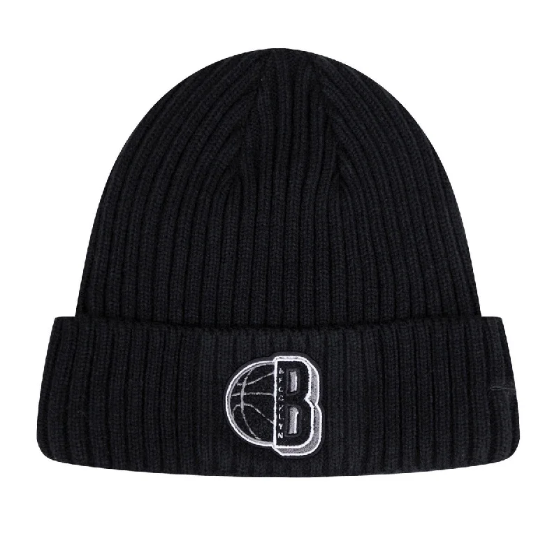 NBA BROOKLYN NETS MASHUP UNISEX BEANIE (BLACK)