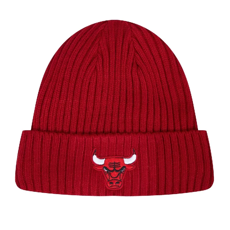 NBA CHICAGO BULLS OLD ENGLISH UNISEX BEANIE (RED)