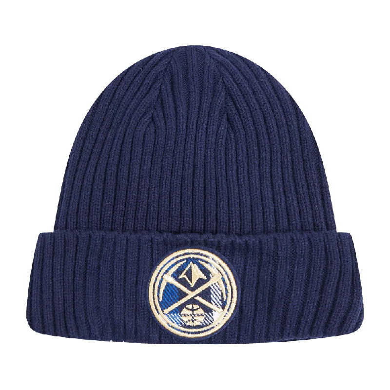 NBA DENVER NUGGETS PRO PREP KNIT BEANIE (MIDNIGHT NAVY)