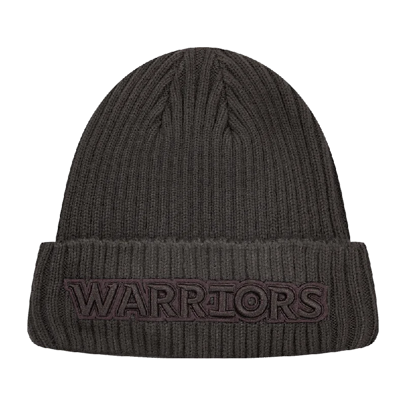 NBA GOLDEN STATE WARRIORS NEUTRAL BEANIE (DARK TAUPE)