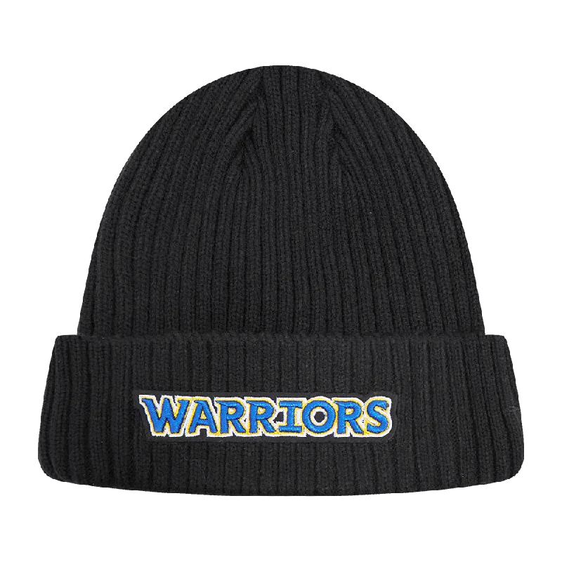 NBA GOLDEN STATE WARRIORS CLASSIC CORE BEANIE (BLACK)