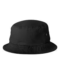 Black Pigment Twill Bucket Hat