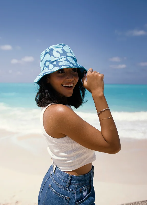 Blue Burst Bucket Hat