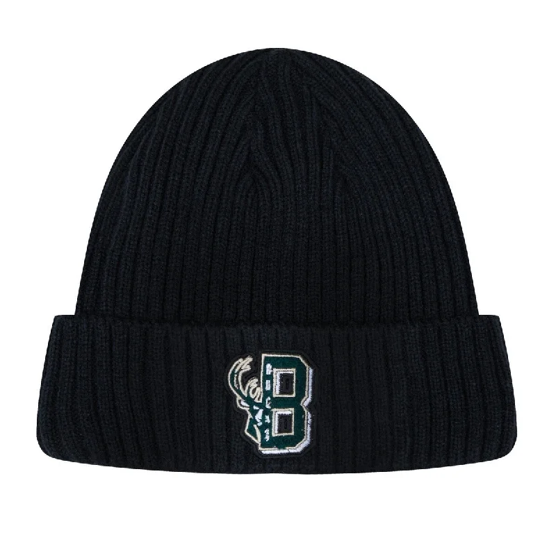 NBA MILWAUKEE BUCKS MASHUP UNISEX BEANIE (BLACK)