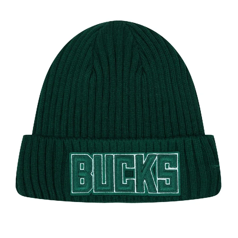 NBA MILWAUKEE BUCKS CORE UNISEX CLASSIC BEANIE (FOREST GREEN)