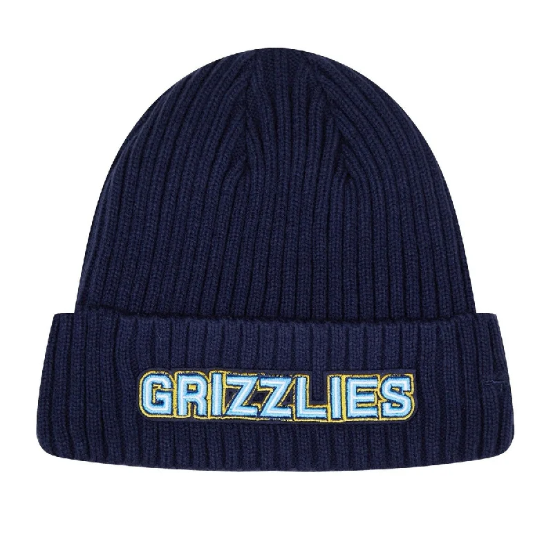 NBA MEMPHIS GRIZZLIES CLASSIC CORE UNISEX BEANIE (MIDNIGHT NAVY)