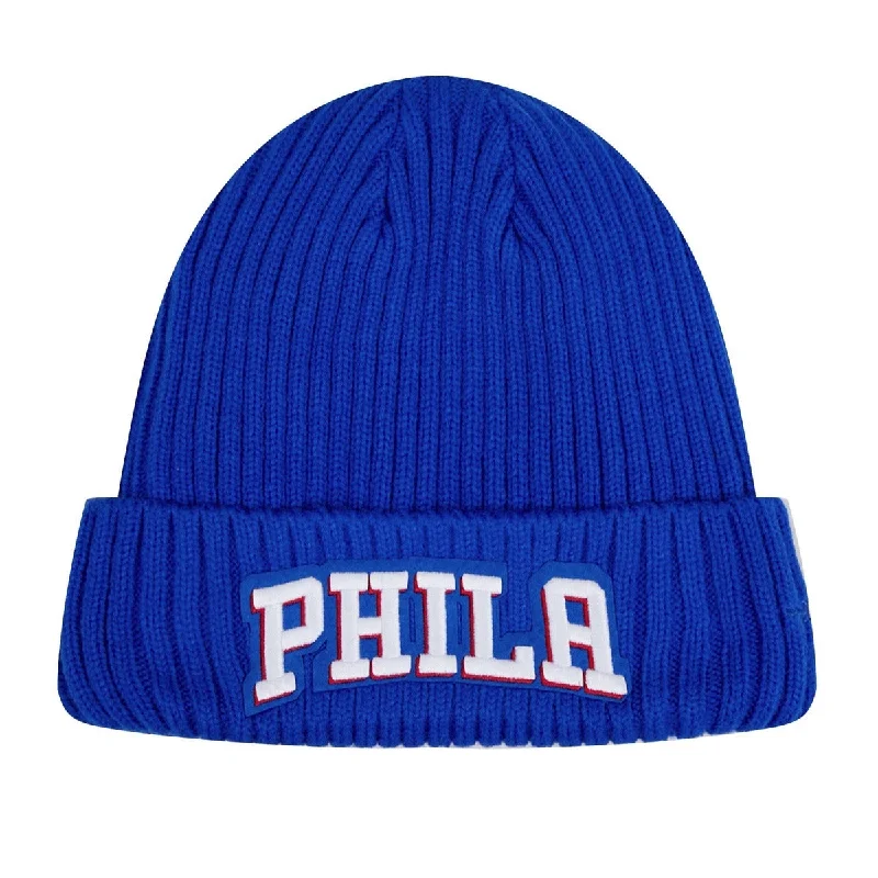 NBA PHILADELPHIA 76ERS CLASSIC CORE UNISEX BEANIE (ROYAL BLUE)