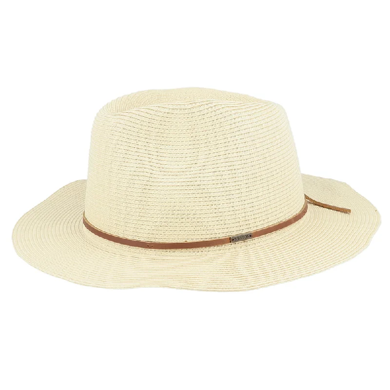 Brixton Hats Wesley Packable Straw Fedora Hat - Tan