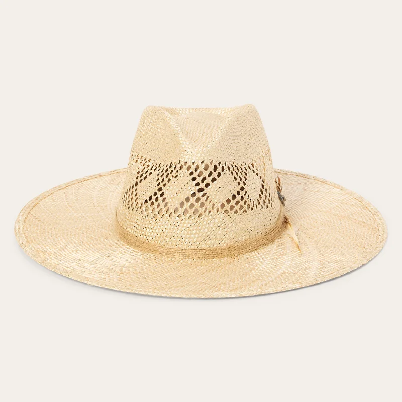 Chorus Straw Flat Brim Hat