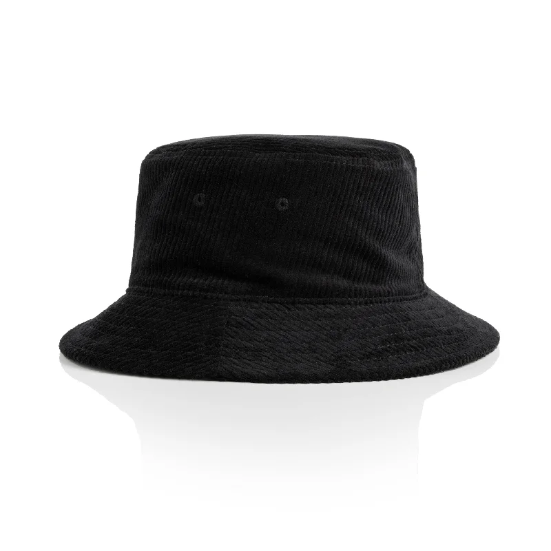 Corduroy Bucket Hat - Black