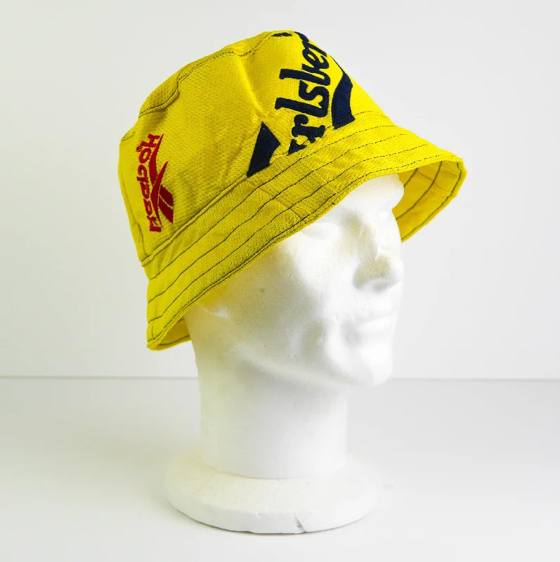 Liverpool 90's Yellow Bucket Hat - Reebok - Carlsberg