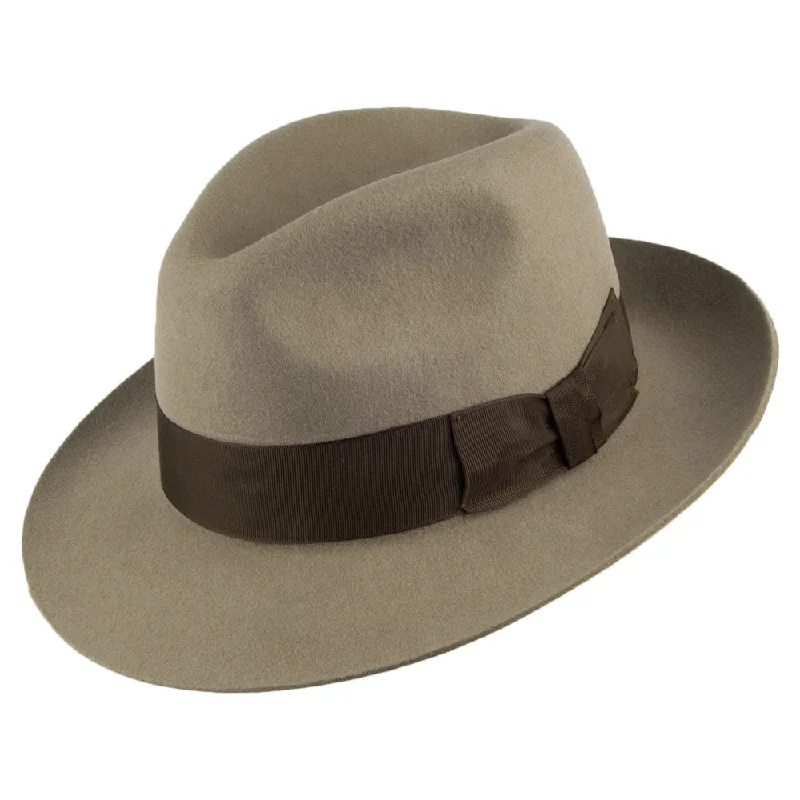 Denton Hats Mayfair Wool Felt Fedora - Beige