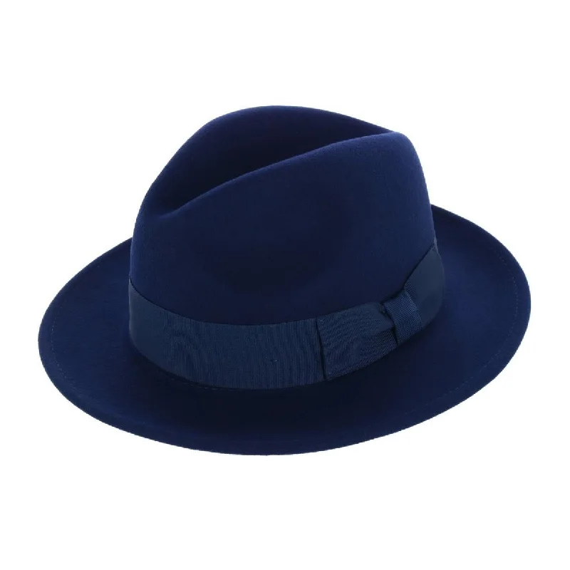 Epoch Hats Company Men's Wool Felt Fedora with Grosgrain Bow Hatband