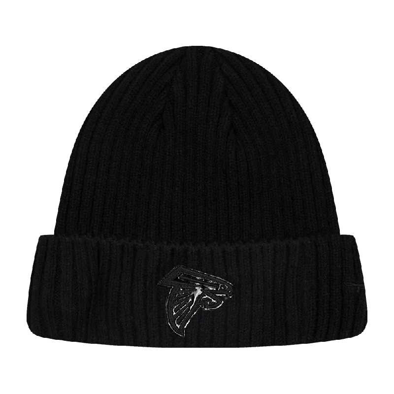 NFL ATLANTA FALCONS UNISEX CLASSIC 3BK BEANIE (TRIPLE BLACK)