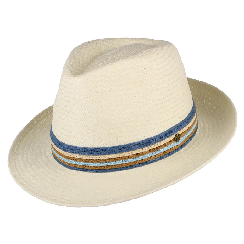 Failsworth Hats Monaco Toyo Straw Fedora Hat - Bleach