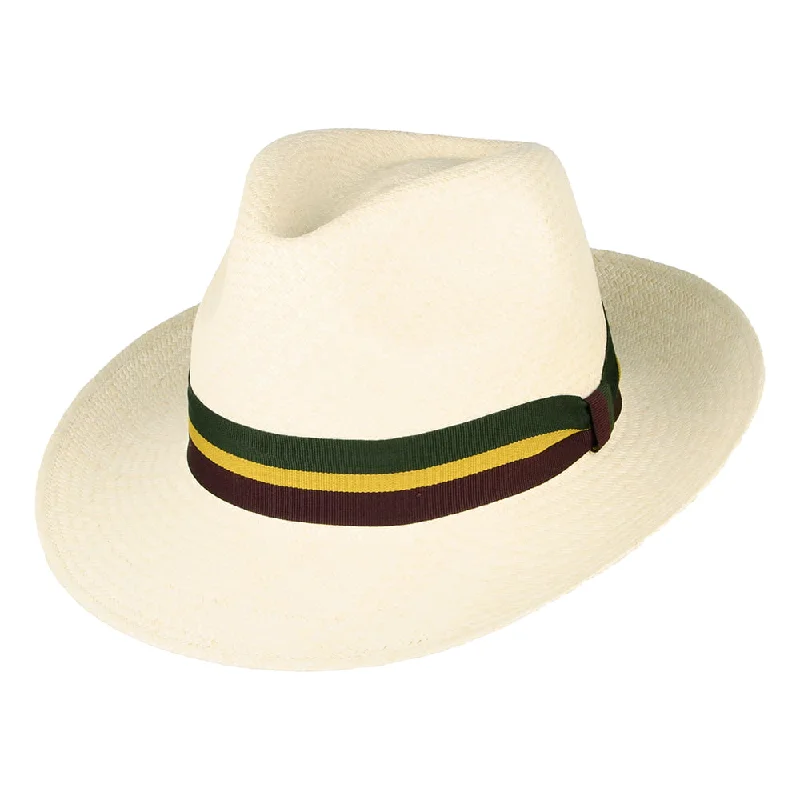 Failsworth Hats Regimental Panama Fedora Hat - Natural