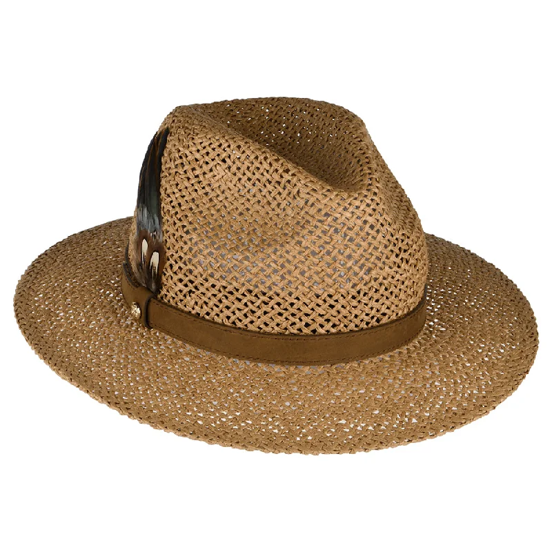 Failsworth Hats Tatton Summer Fedora Hat - Tan