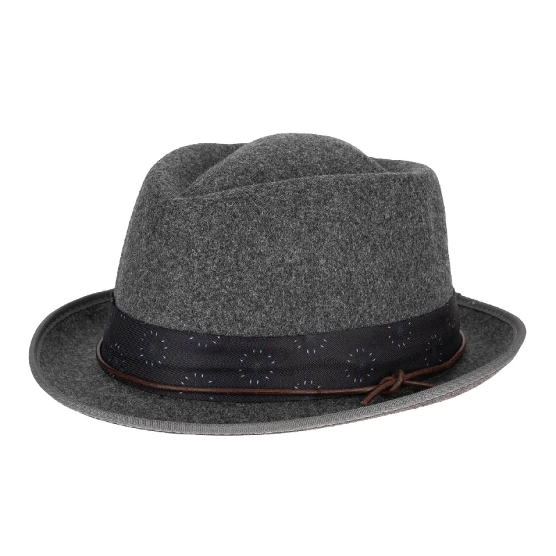 Faux Felt Pork Pie Fedora