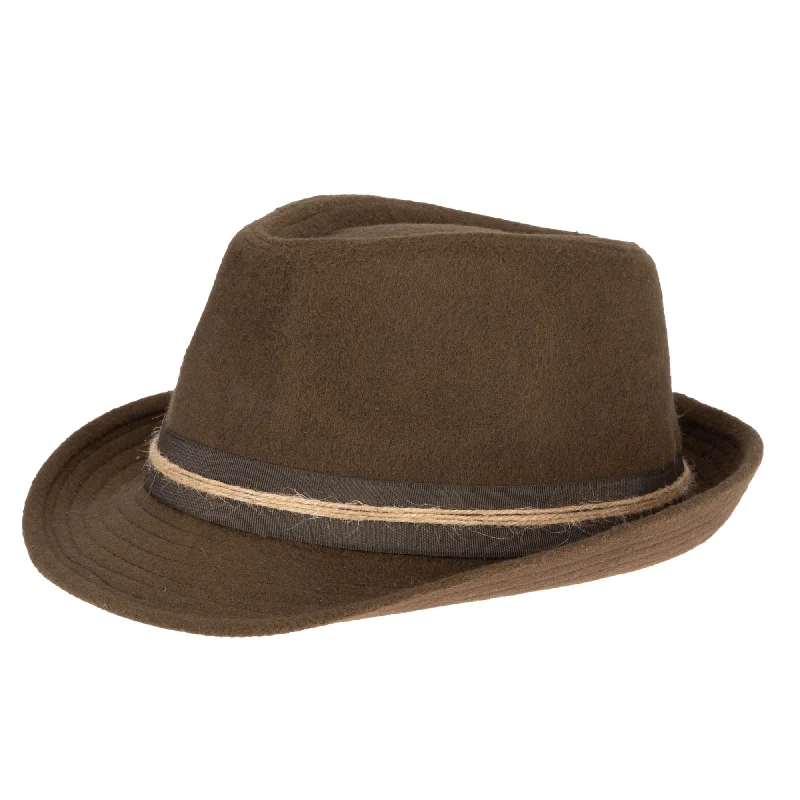 Faux Felt Stingy Brim Fedora