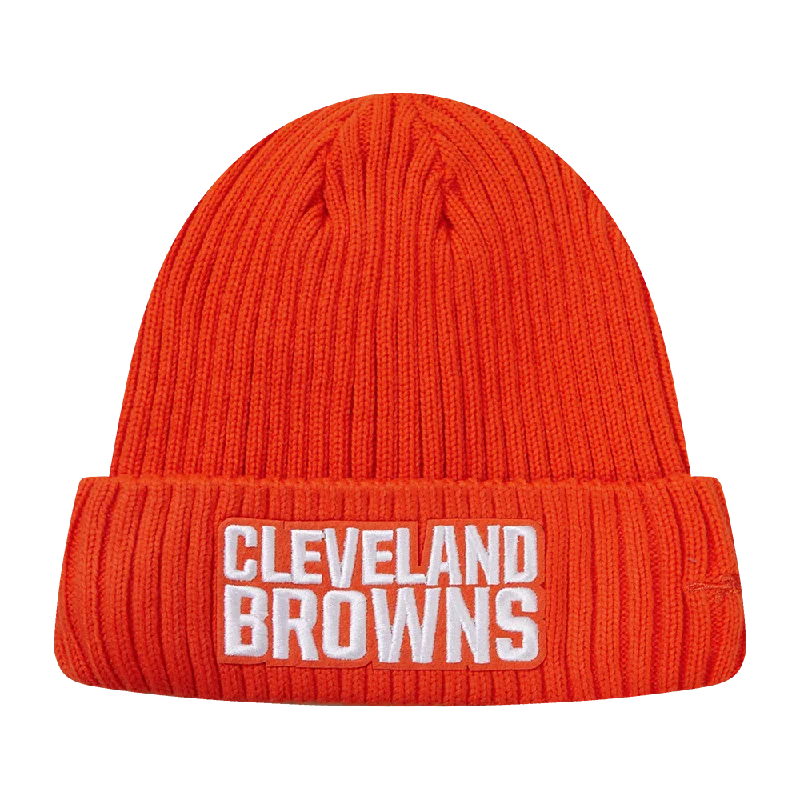 NFL CLEVELAND BROWNS CLASSIC CORE UNISEX BEANIE (ORANGE)