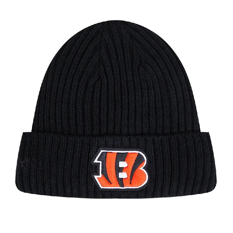 NFL CINCINNATI BENGALS OLD ENGLISH UNISEX BEANIE (BLACK)