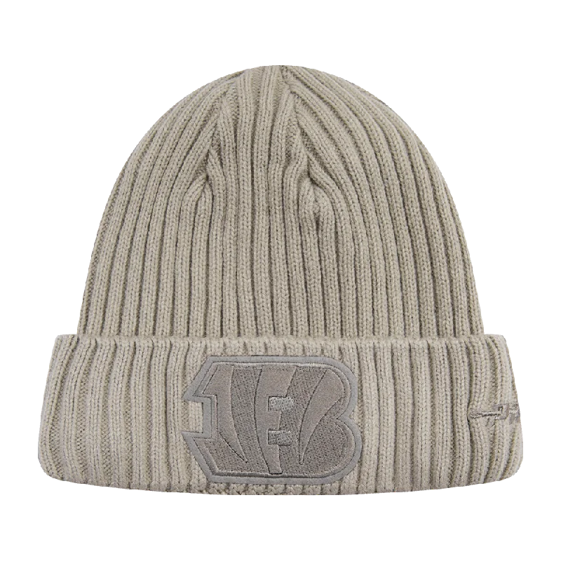 NFL CINCINNATI BENGALS NEUTRAL BEANIE (TAUPE)