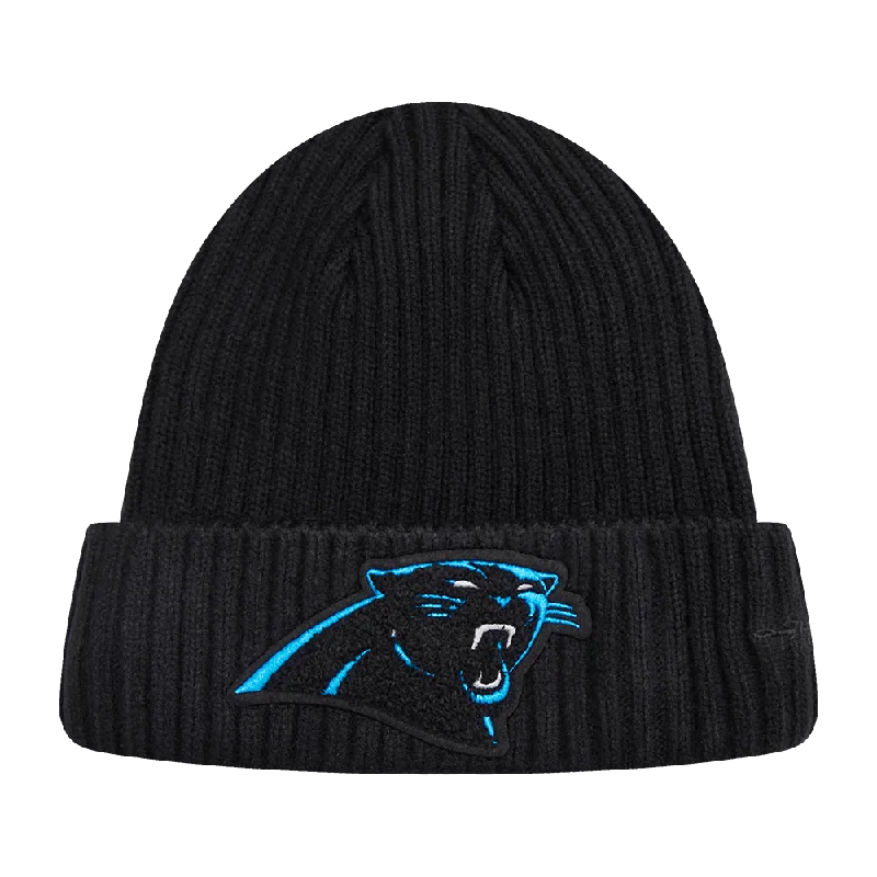 NFL CAROLINA PANTHERS MASH UP BEANIE (BLACK)