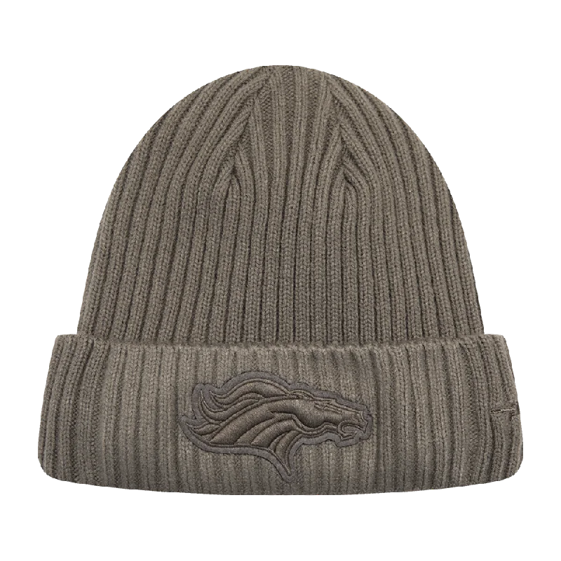 NFL DENVER BRONCOS NEUTRAL BEANIE (DARK TAUPE)