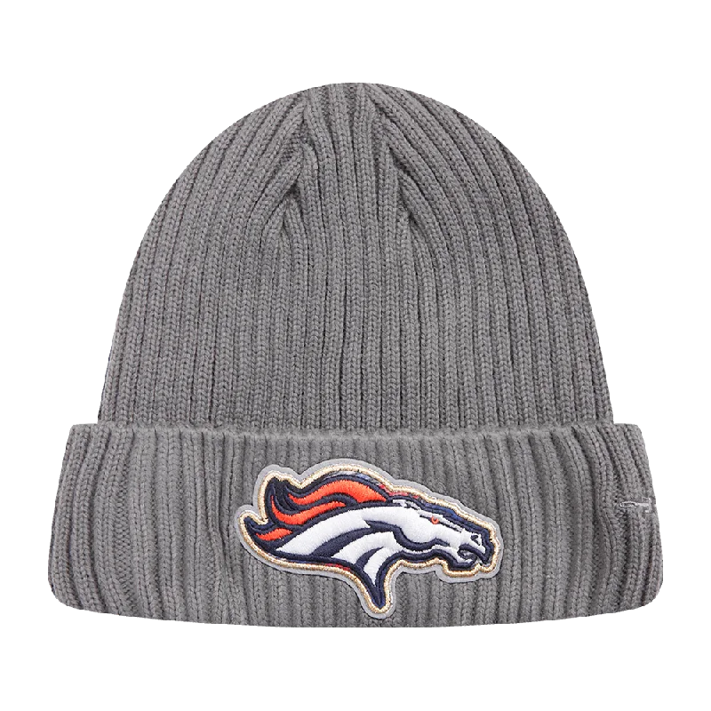 NFL DENVER BRONCOS PRO PREP KNIT BEANIE (GRAY)