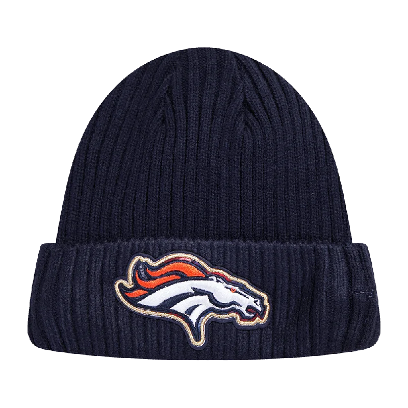 NFL DENVER BRONCOS PRO PREP KNIT BEANIE (MIDNIGHT NAVY)