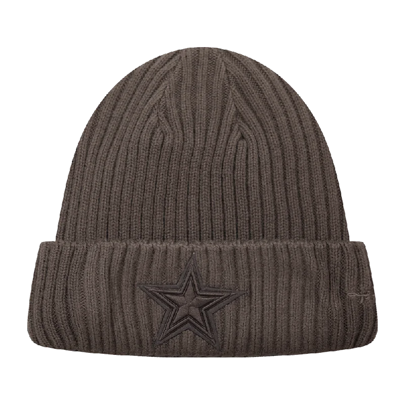 NFL DALLAS COWBOYS NEUTRAL UNISEX BEANIE (DARK TAUPE)