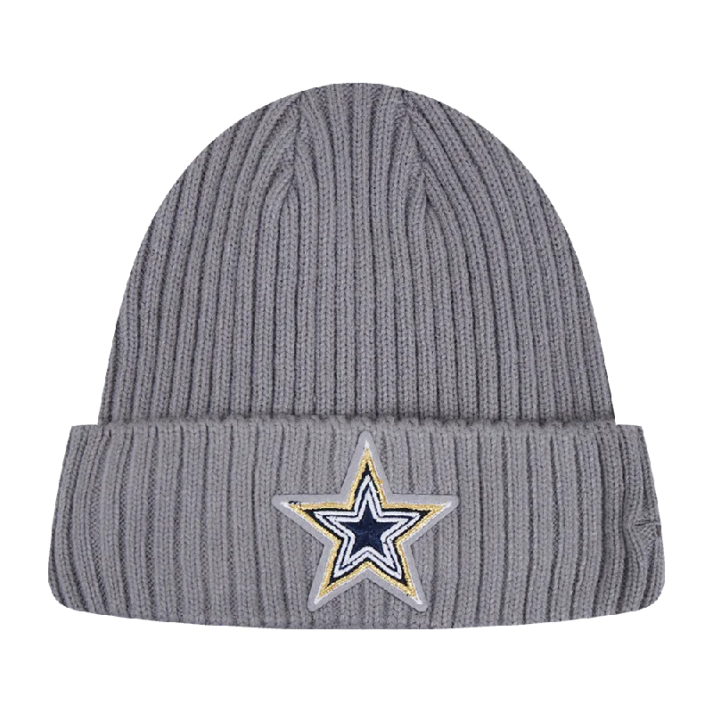 NFL DALLAS COWBOYS PRO PREP KNIT BEANIE (GRAY)