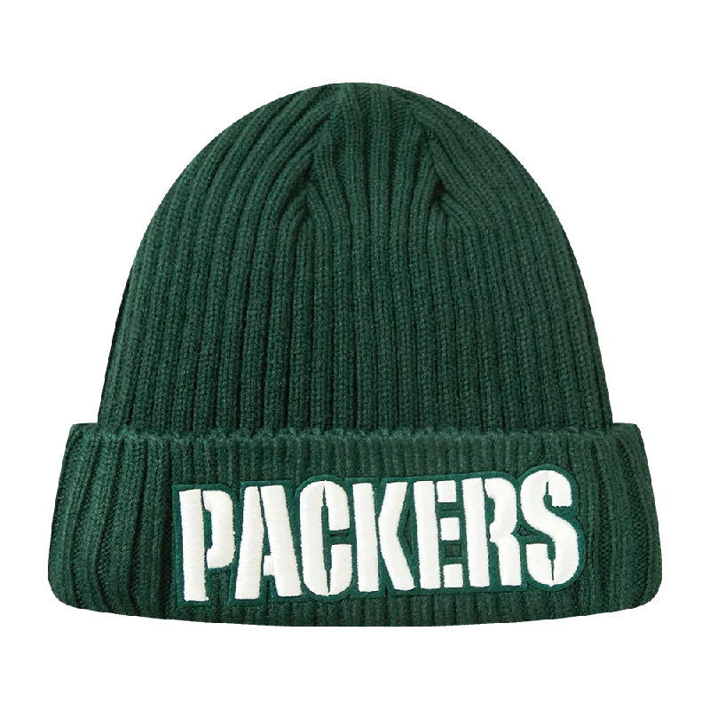 NFL GREEN BAY PACKERS CLASSIC CORE UNISEX BEANIE (FOREST GREEN)