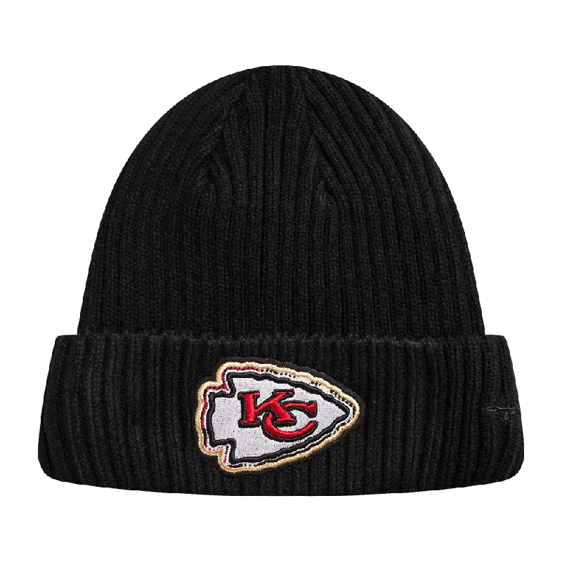 NFL KANSAS CITY CHIEFS PRO PREP KNIT BEANIE (BLACK)