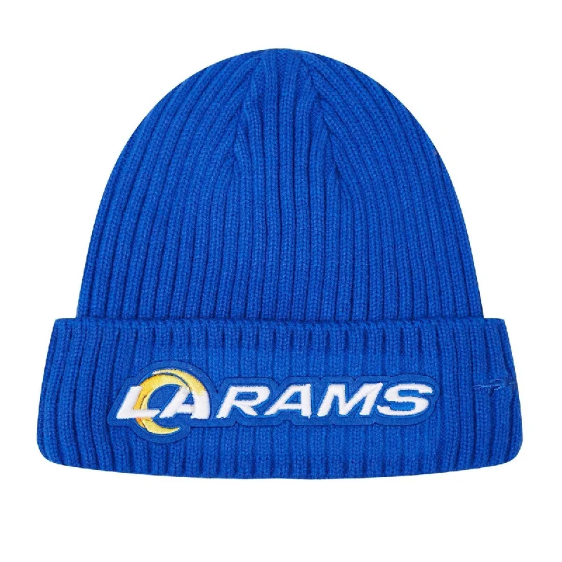 NFL LOS ANGELES RAMS CLASSIC CORE UNISEX BEANIE (ROYAL BLUE)