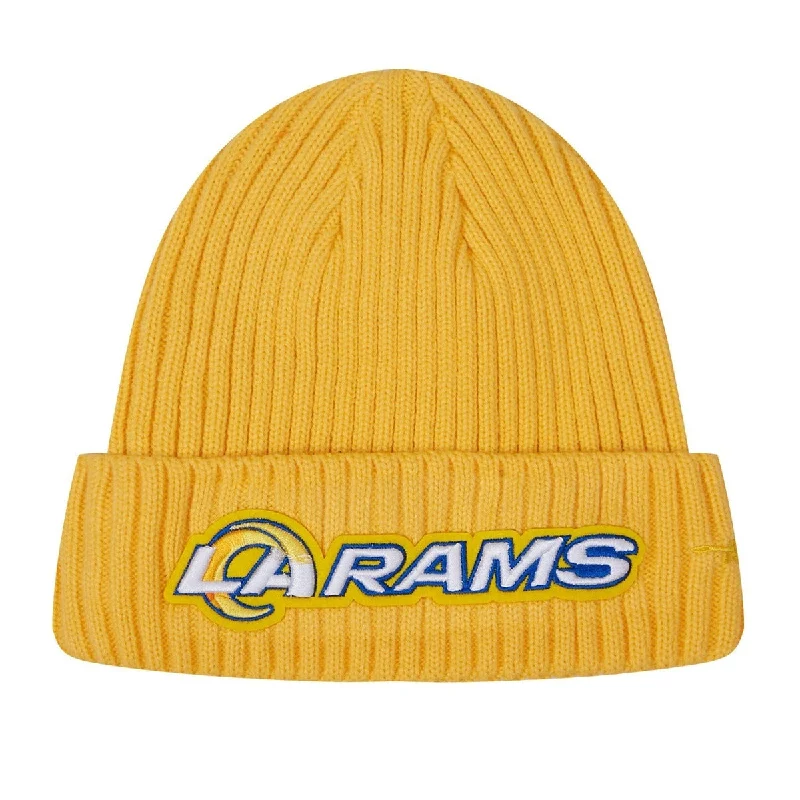 NFL LOS ANGELES RAMS CLASSIC CORE UNISEX BEANIE (YELLOW)