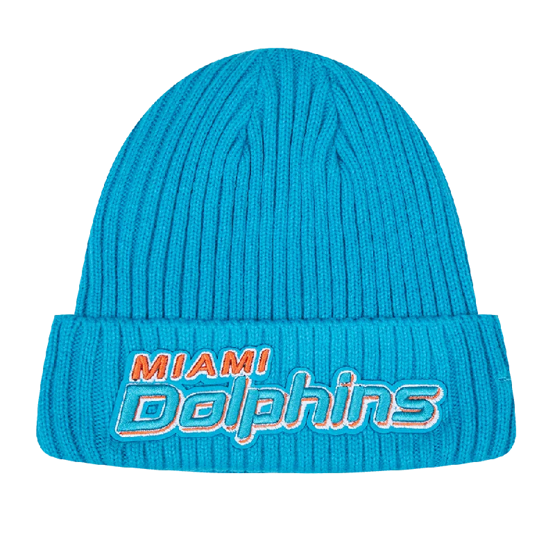 NFL MIAMI DOLPHINS CLASSIC CORE UNISEX BEANIE (TEAL)