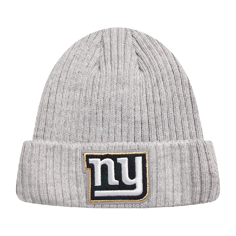 NFL NEW YORK GIANTS PRO PREP KNIT BEANIE (GRAY)