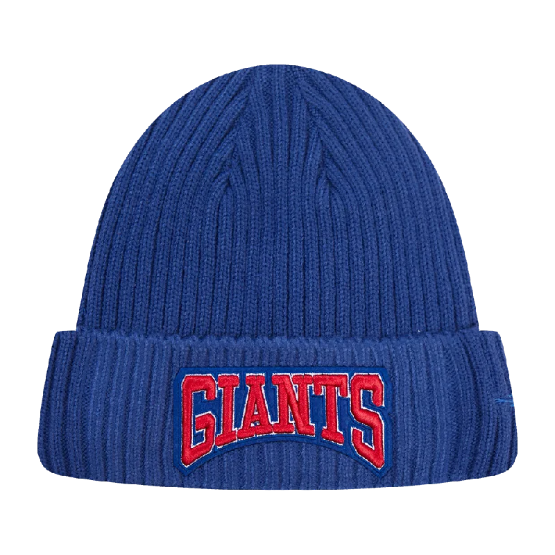 NFL NEW YORK GIANTS CREST EMBLEM BEANIE (DODGER BLUE)