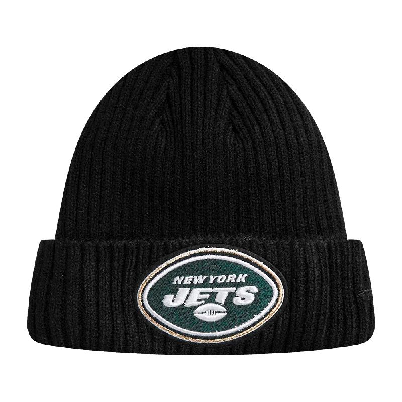 NFL NEW YORK JETS PRO PREP KNIT BEANIE (BLACK)