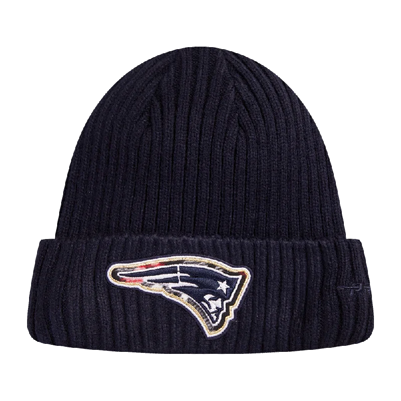 NFL NEW ENGLAND PATRIOTS PRO PREP KNIT BEANIE (MIDNIGHT NAVY)