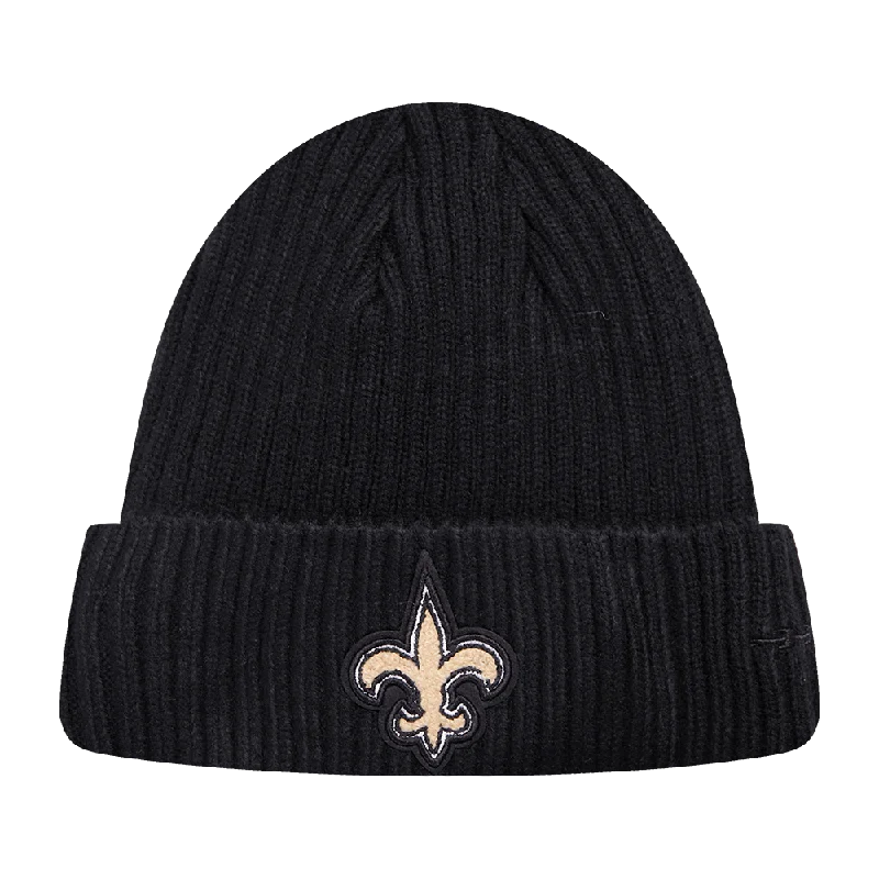 NFL NEW ORLEANS SAINTS MASH UP BEANIE (BLACK)