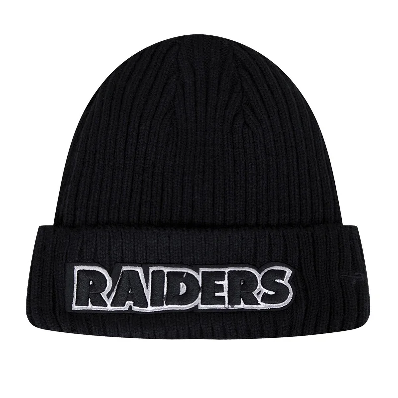 NFL LAS VEGAS RAIDERS CLASSIC CORE UNISEX BEANIE (BLACK)