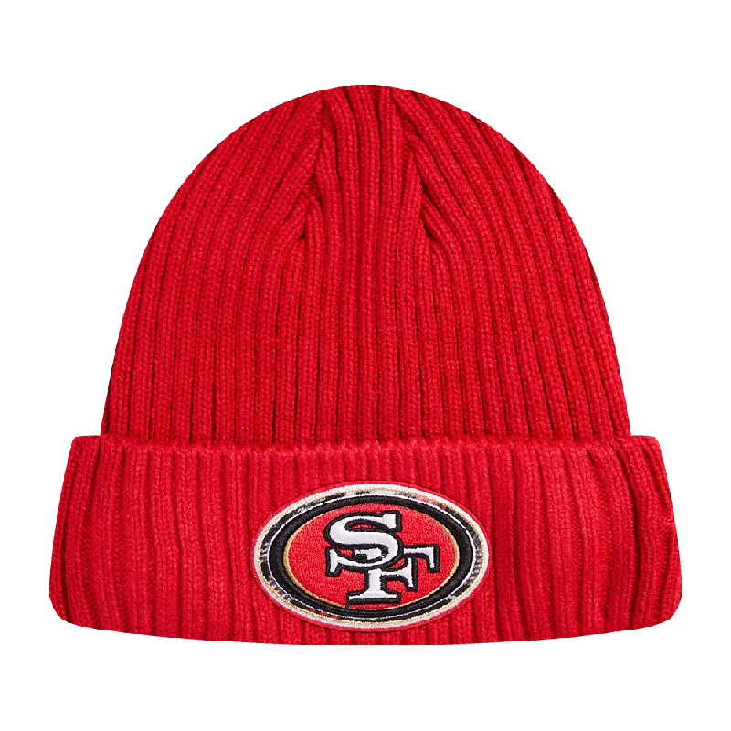 NFL SAN FRANCISCO 49ERS PRO PREP KNIT BEANIE (RED)