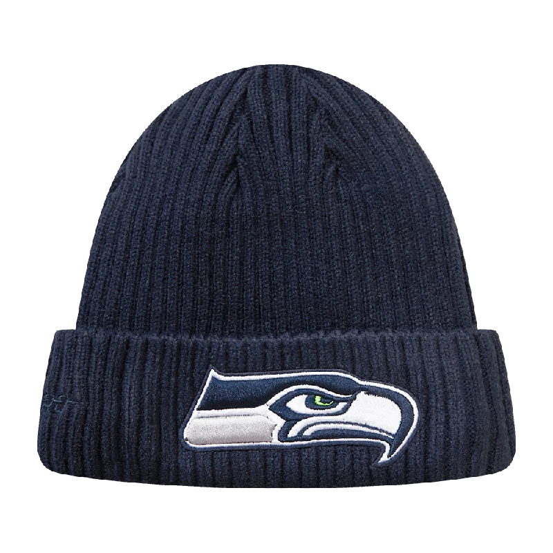 NFL SEATTLE SEAHAWKS SCRIPT BEANIE (MIDNIGHT NAVY)