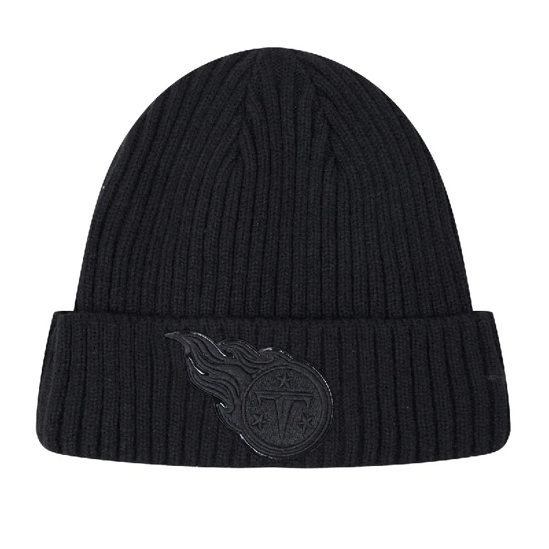 NFL TENNESSEE TITANS UNISEX CLASSIC 3BK BEANIE (TRIPLE BLACK)