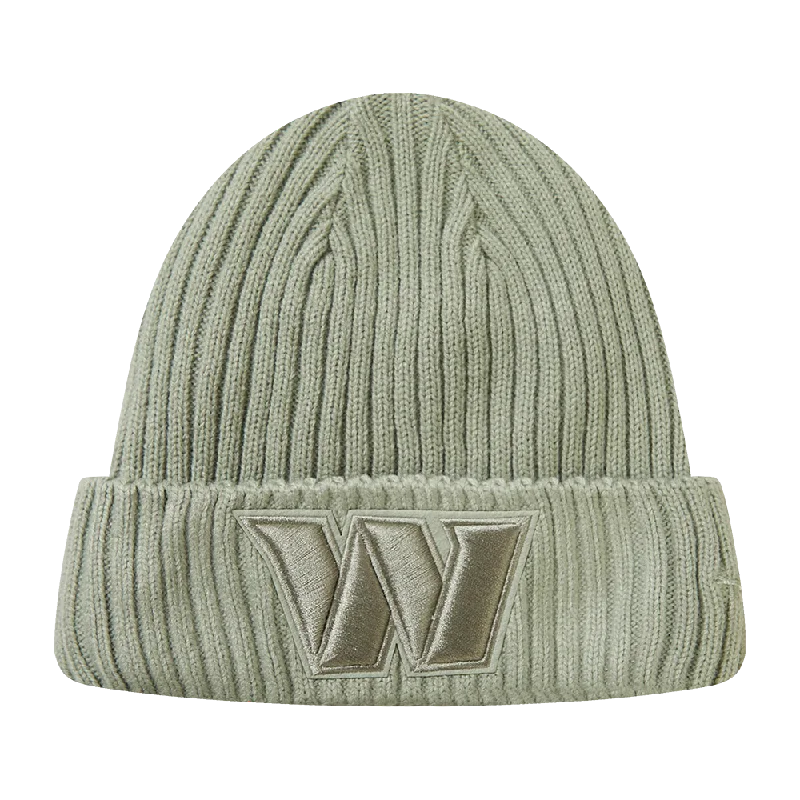 NFL WASHINGTON COMMANDERS NEUTRAL UNISEX BEANIE (MOSS)